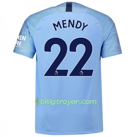 Billige Fotballdrakter Manchester City Mendy 22 Hjemmedraktsett 2018/19 Kortermet